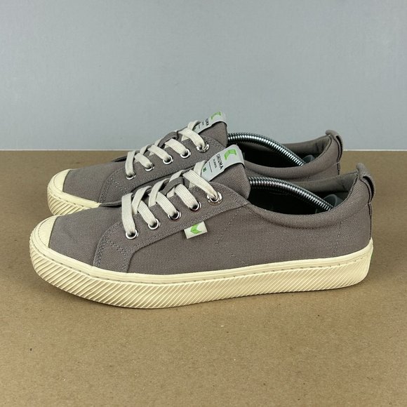 Cariuma OCA Canvas Sneakers Womens 8.5 Mens 7 Gray Lace Up Low Top Casual - Picture 10 of 10